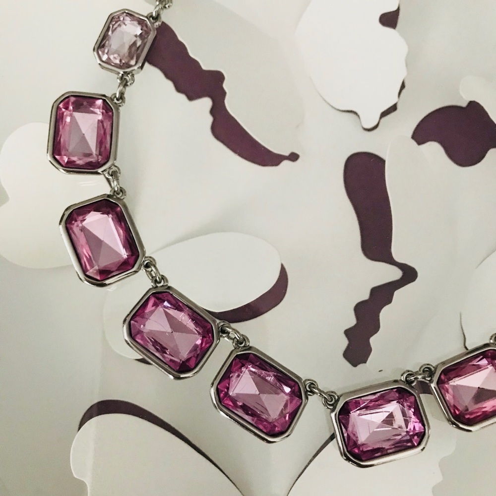 WHBM silver/purple necklace